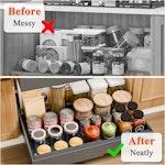 3 Pack Pull Out Cabinet Organizer (Grey) alternate 3