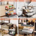 3 Pack Pull Out Cabinet Organizer (Grey) alternate 4