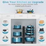 Adjustable 8-Tier Pan Rack Pot Organizer alternate 6