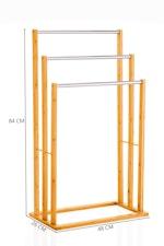 3-Tier Bamboo Towel Rack alternate 8