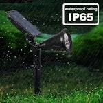 Outdoor Solar 4 LED Garden Spotlights Auto On/Off alternate 6