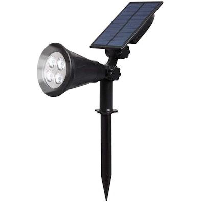 Outdoor Solar 4 LED Garden Spotlights Auto On/Off cover