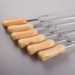 6-Pack BBQ Skewers with Wood Handles alternate 4