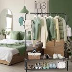 Garment Rack with Shelves & Hooks alternate 1