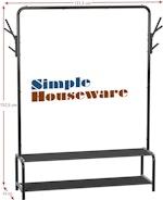 Garment Rack with Shelves & Hooks alternate 4