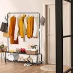 Garment Rack with Shelves & Hooks alternate 5