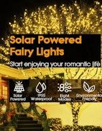 200 LED Solar Fairy Lights with 8 Modes alternate 7