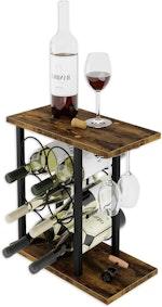 Wine Rack Countertop Wooden & Metal alternate 1