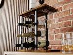 Wine Rack Countertop Wooden & Metal alternate 3