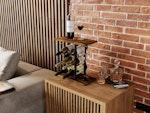 Wine Rack Countertop Wooden & Metal alternate 4