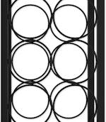 Wine Rack Countertop Wooden & Metal alternate 7