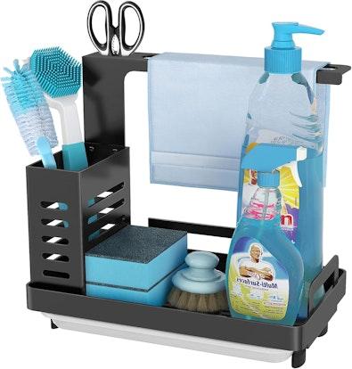 Kitchen Sink Caddy Organizer with Sponge cover