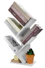 5-Tier Tree Bookshelf Storage Rack (White) thumbnail