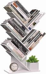 5-Tier Tree Bookshelf Storage Rack (White) alternate 1