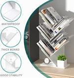 5-Tier Tree Bookshelf Storage Rack (White) alternate 4