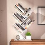 5-Tier Tree Bookshelf Storage Rack (White) alternate 5