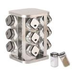 Rotating Spice Rack Organizer with 20 Glass Jars thumbnail