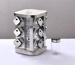 Rotating Spice Rack Organizer with 20 Glass Jars alternate 8