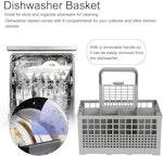 8 Slot Universal Dishwasher Cutlery Basket alternate 3