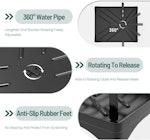2-Tier Large Dish Drying Rack (Black) alternate 6