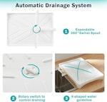 2-Tier Large Dish Drying Rack (White) alternate 7