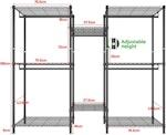 Heavy Duty Clothing Garment Rack Organizer alternate 2