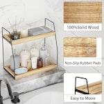 2-Tier Wooden Coffee Station Rack Organizer alternate 5