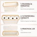 Toilet Paper Storage Basket (White) alternate 4
