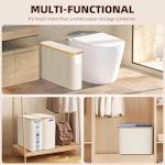 Toilet Paper Storage Basket (White) alternate 7