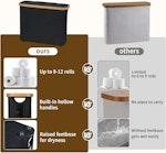Toilet Paper Storage Basket (Black) alternate 4
