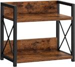 2-Tier Countertop Shelf Organizer Rustic Wood thumbnail