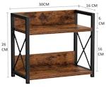 2-Tier Countertop Shelf Organizer Rustic Wood alternate 6