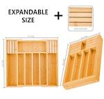 Large Capacity Bamboo Drawer alternate 1