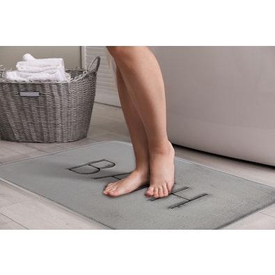 Bath Rug Mat (60 x 40 cm, Grey) cover