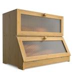 Double Layer Bamboo Bread Box thumbnail