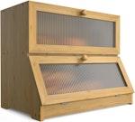 Double Layer Bamboo Bread Box alternate 1