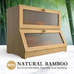 Double Layer Bamboo Bread Box alternate 4