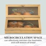 Double Layer Bamboo Bread Box alternate 5