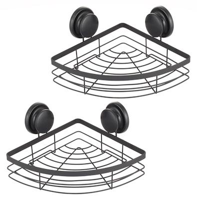 2 Pack Round Corner Shower Caddy Shelf cover