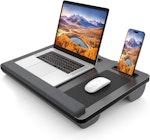 Oversized Portable Lap Desk with Cushion (Brown) thumbnail