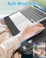 Oversized Portable Lap Desk with Cushion (Brown) alternate 2