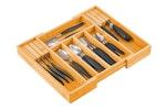 Bamboo Drawer Organizer with Knife Block thumbnail