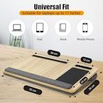Oversized Portable Lap Desk with Cushion (Black) alternate 1