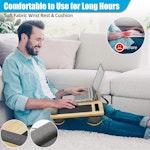 Oversized Portable Lap Desk with Cushion (Black) alternate 3