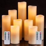 9-Pack LED Flameless Candles with Timer thumbnail