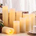 9-Pack LED Flameless Candles with Timer alternate 1