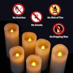 9-Pack LED Flameless Candles with Timer alternate 3