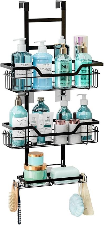 Over the Door 3-tier Shower Caddy Organizer cover