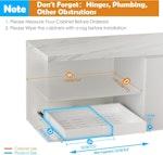 Pack Pull Out Cabinet Organizer Expandable (White) alternate 1