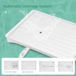 2-Tier Dish Drying Rack with Drainage Tray (White) alternate 3